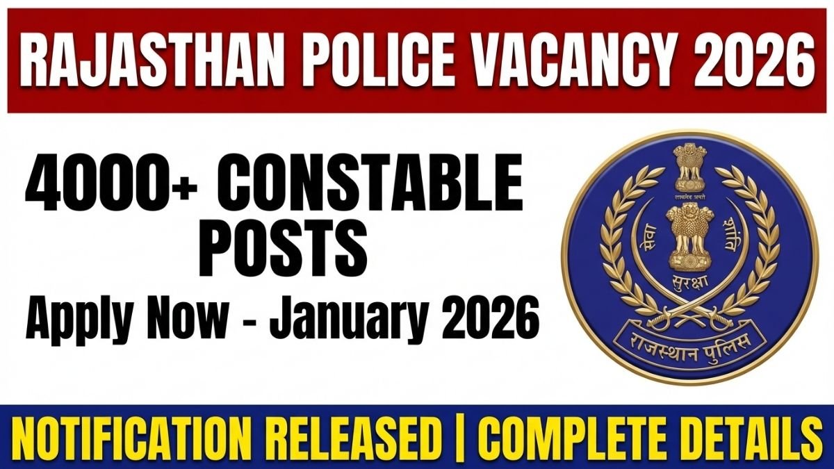Rajasthan Police Constable Vacancy 2026